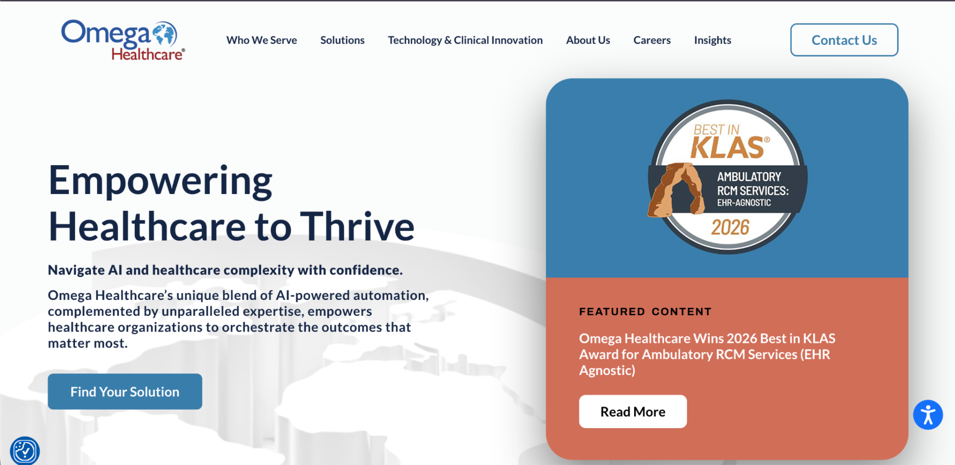 Omega Healthcare prior authorization and revenue cycle management services