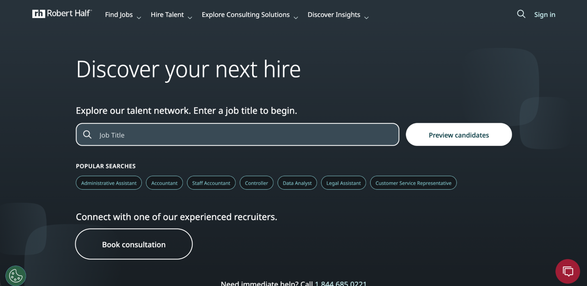 Robert Half Healthcare staffing services for healthcare organizations