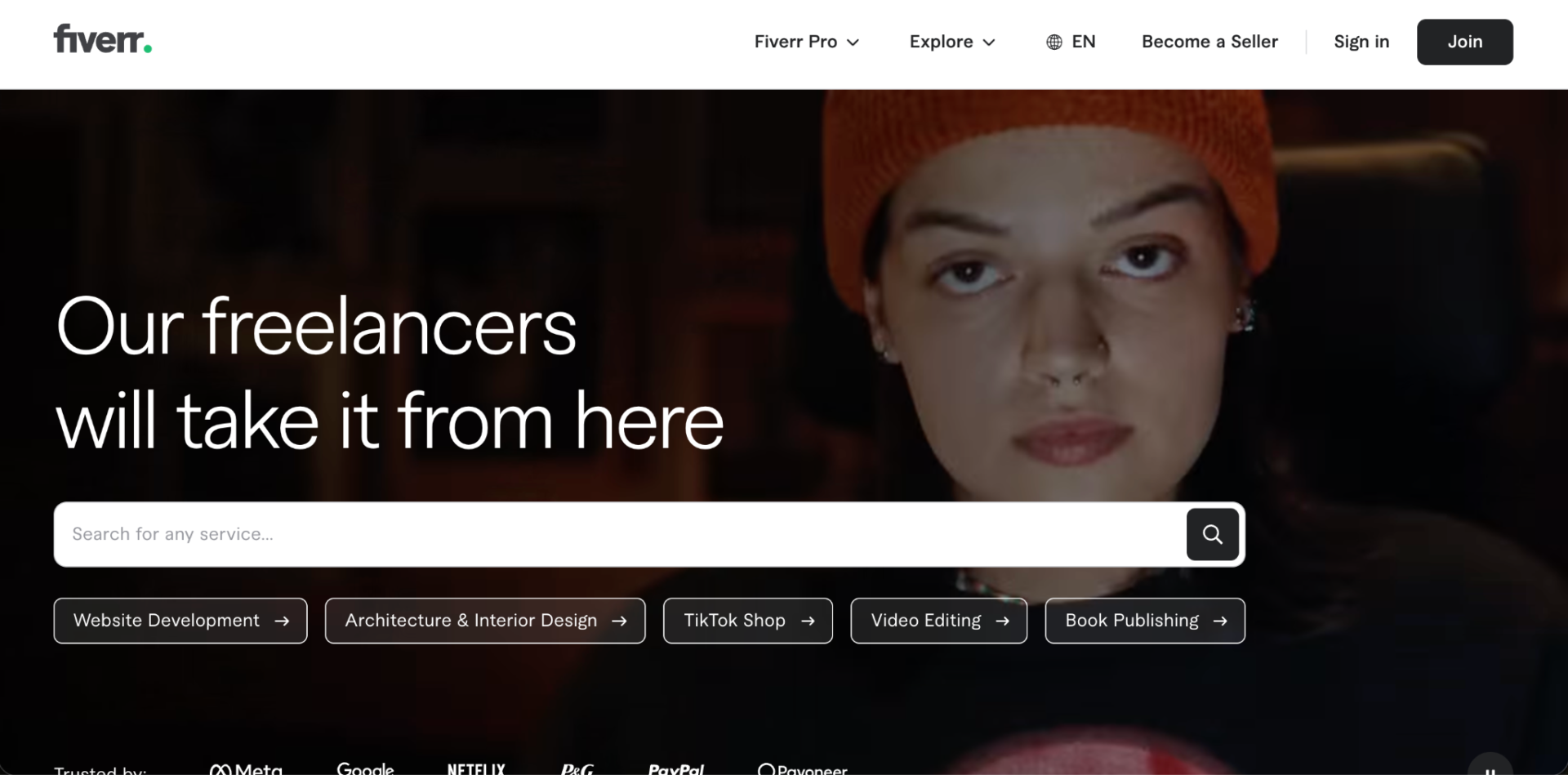 Fiverr Business freelance marketplace for virtual administrative support
