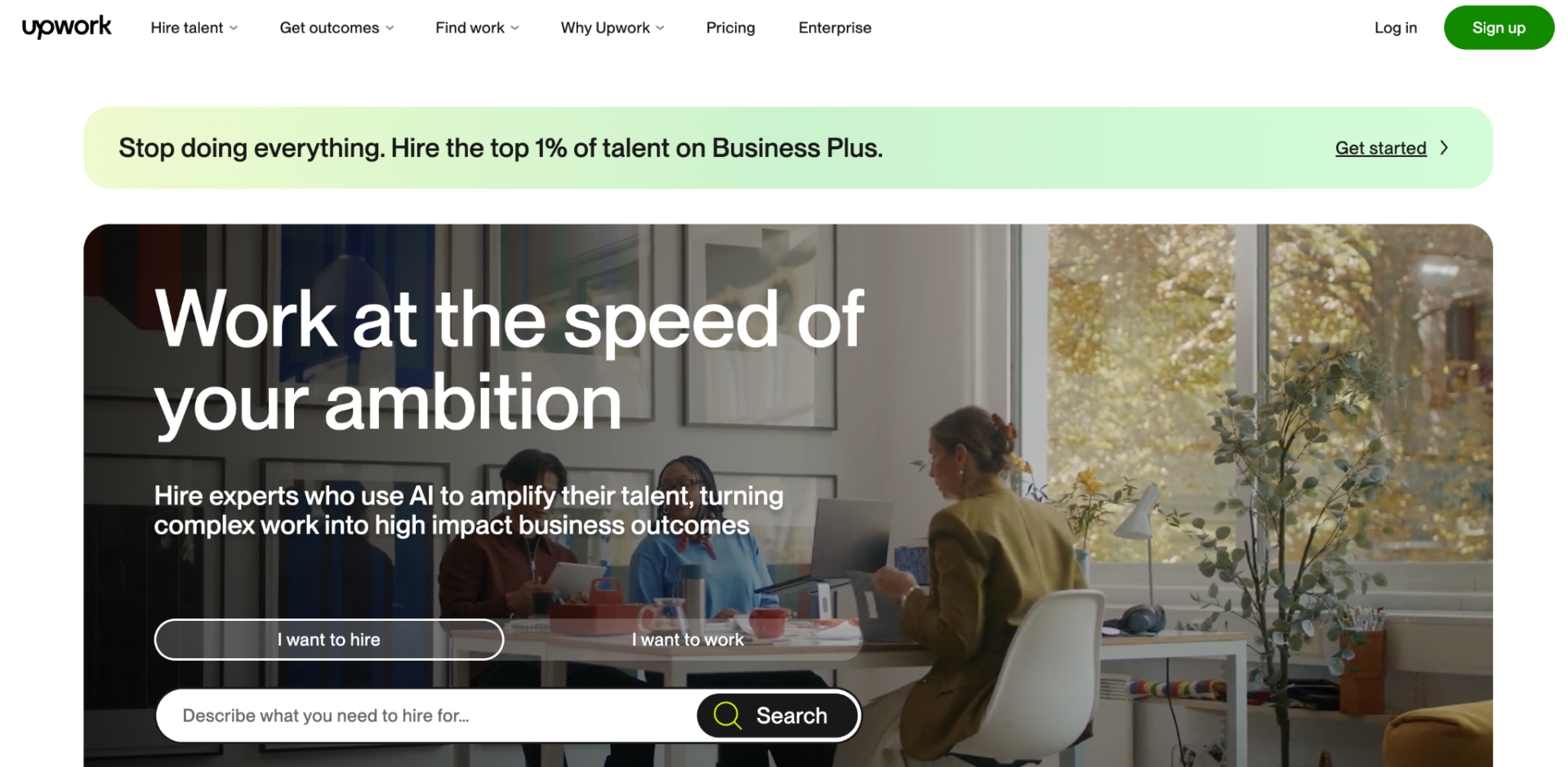 Upwork freelance marketplace for hiring virtual assistants