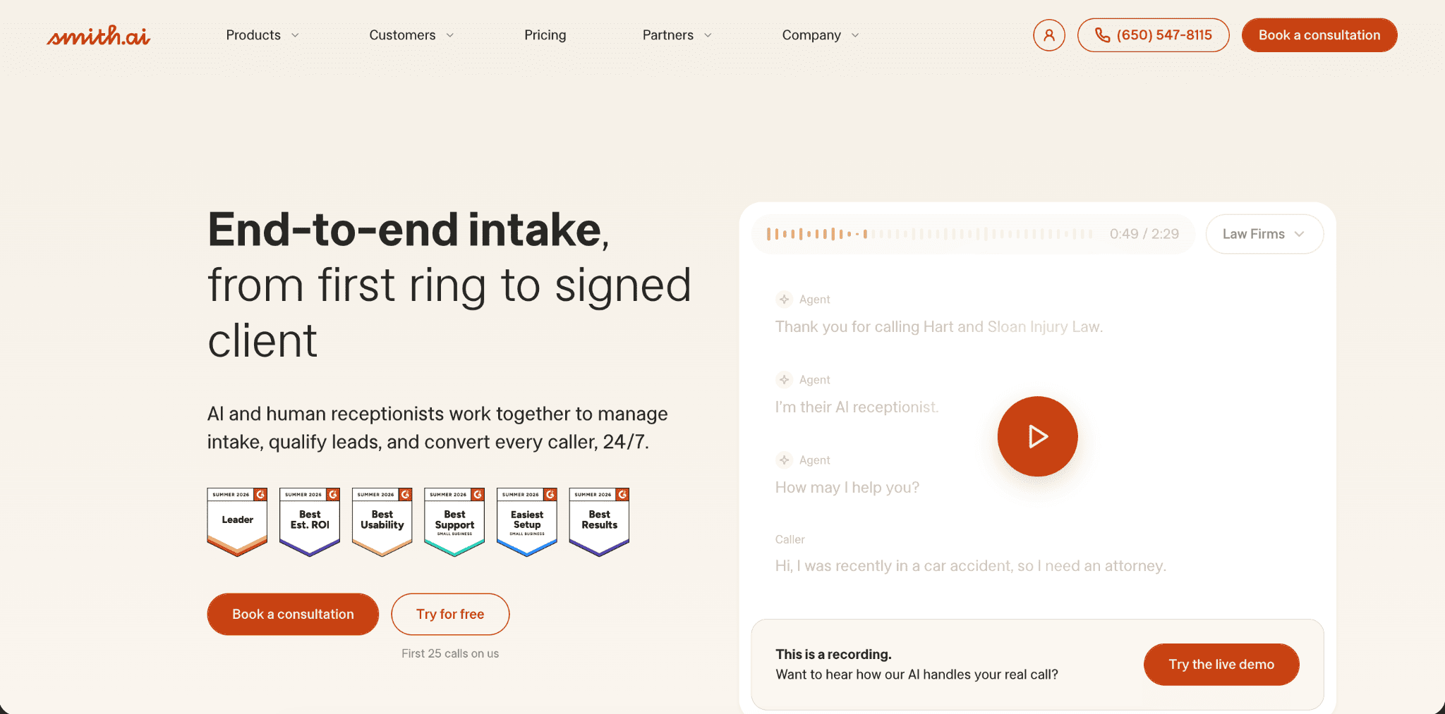 Smith.ai virtual assistant for small medical practices
