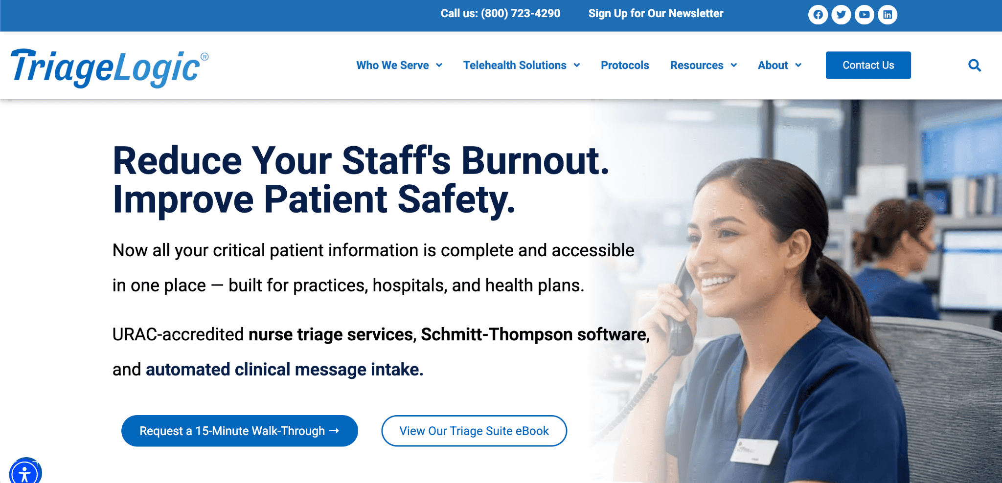 TriageLogic virtual assistant company for primary care practices