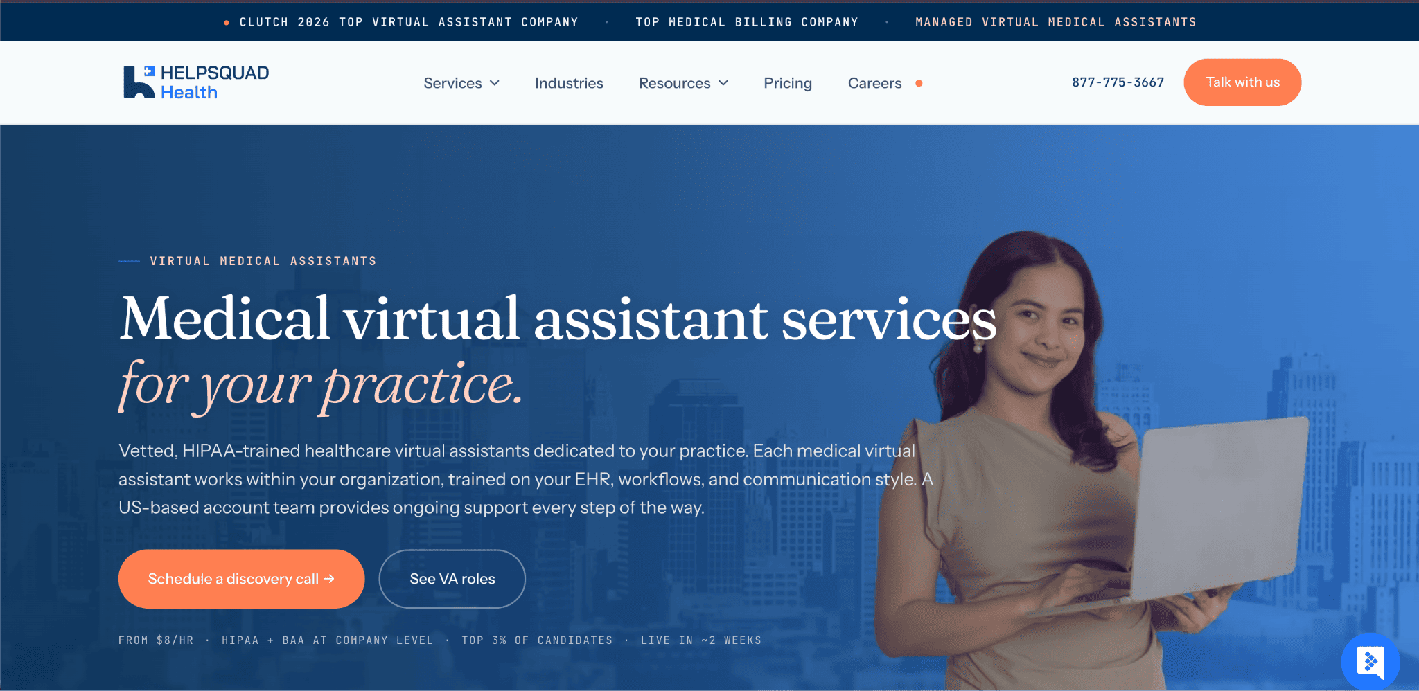 HelpSquad Health MedVA alternative for healthcare practices
